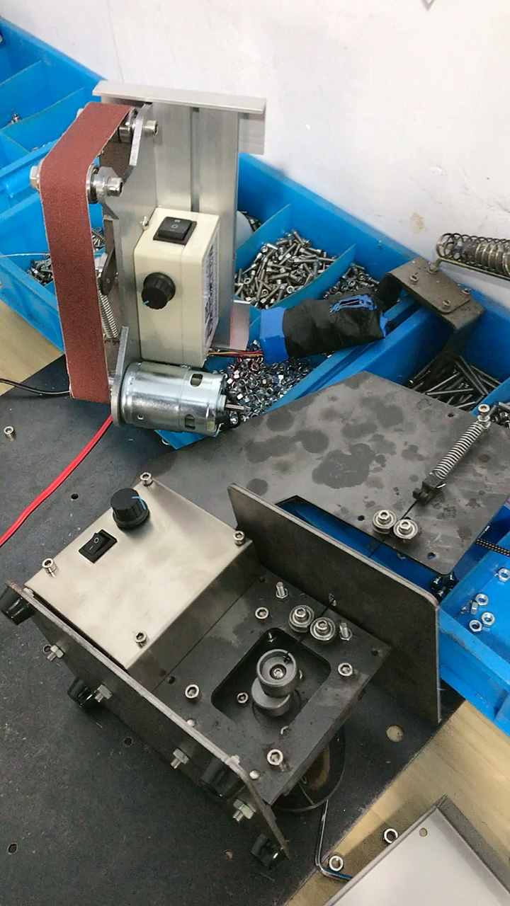 自制大功率圆管打磨抛光机