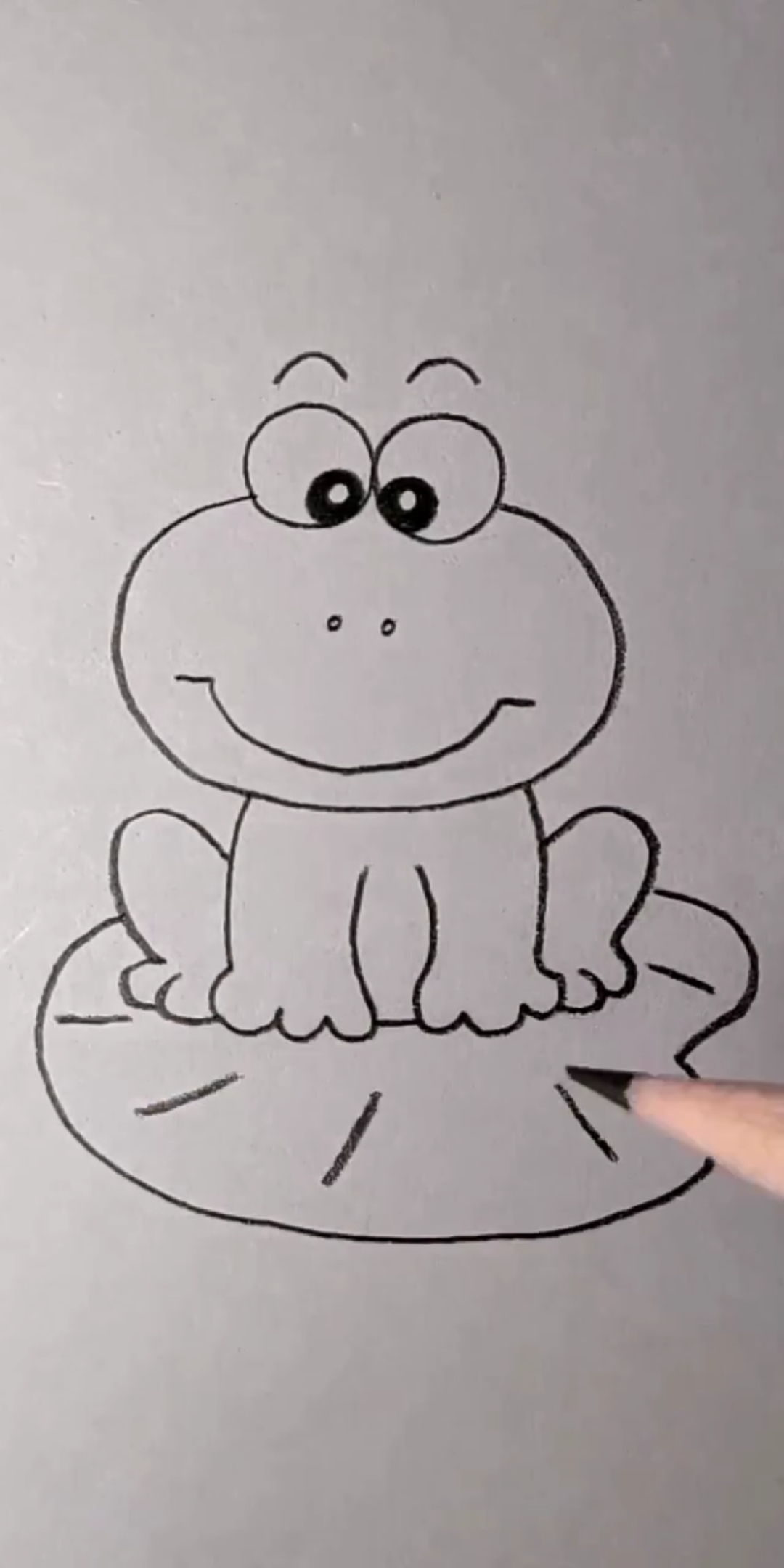 简笔画#画只青蛙,呱呱叫!-度小视