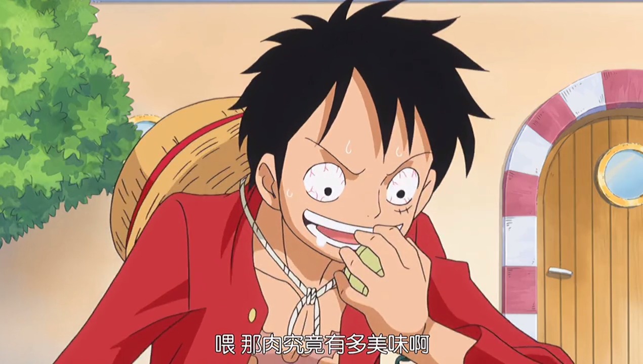 动漫#路飞一心想着吃肉,最后的战局能否逆转