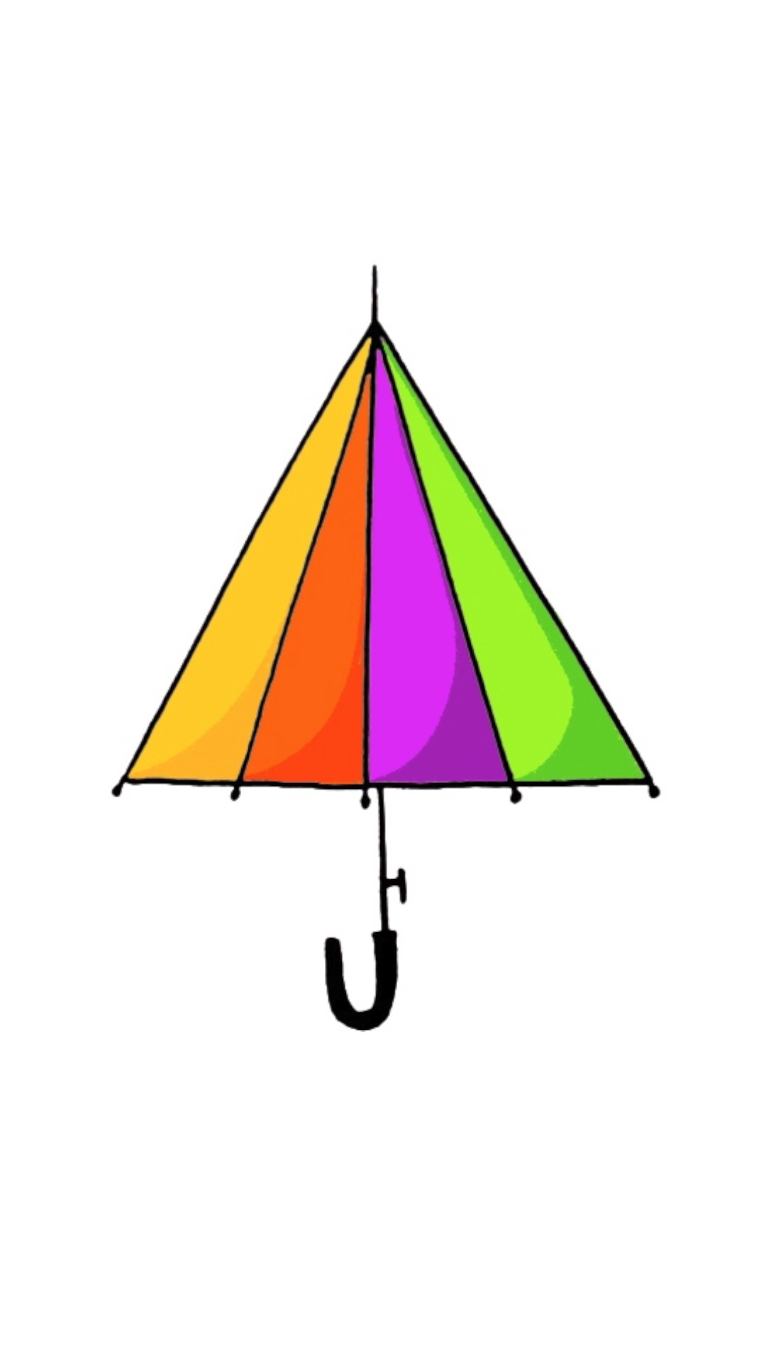 10秒变变变之三角形变雨伞