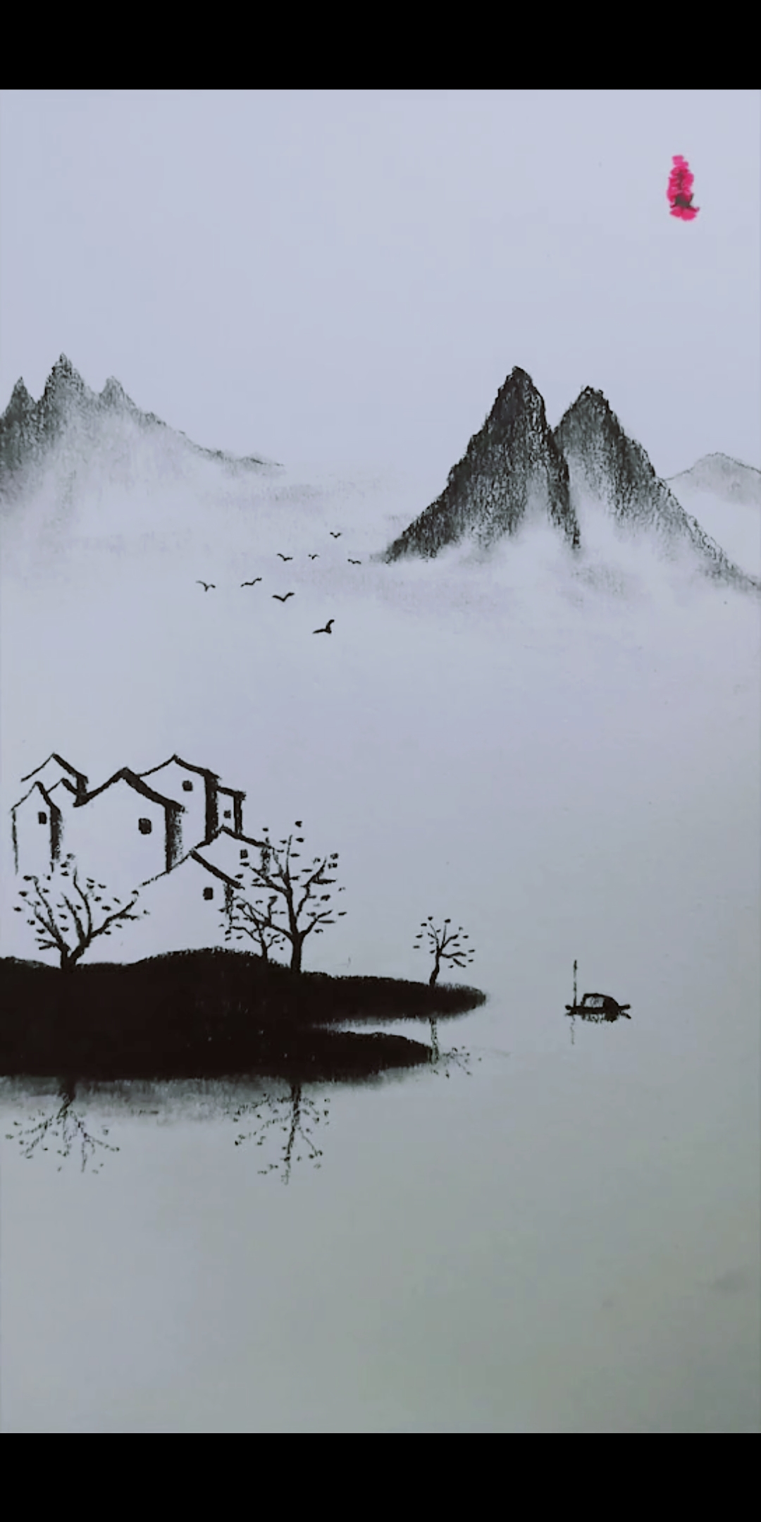 简单易学的意境风景画