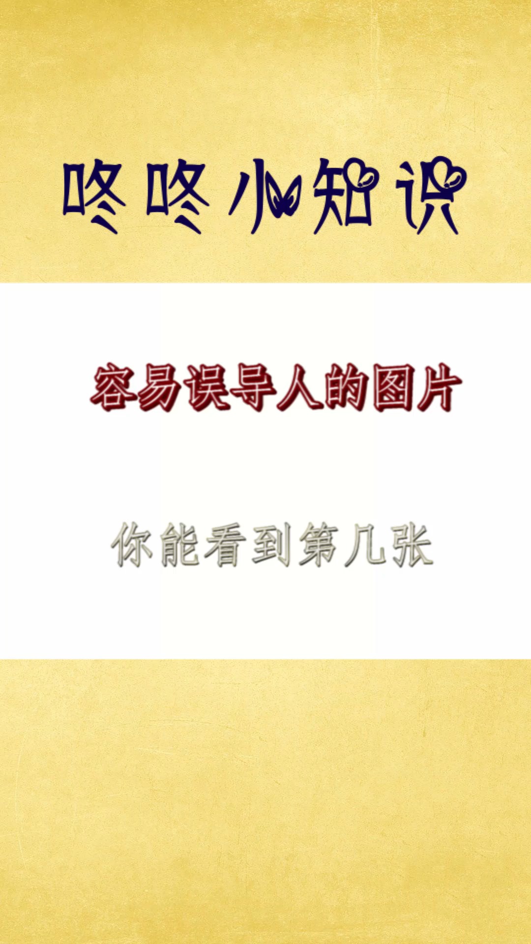 搞笑视频#容易误导人的图片,你能看到第几张,全都看明白的不是一般人
