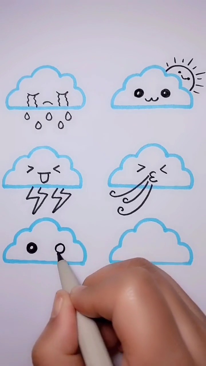 这样画云朵,是不是很简单呢