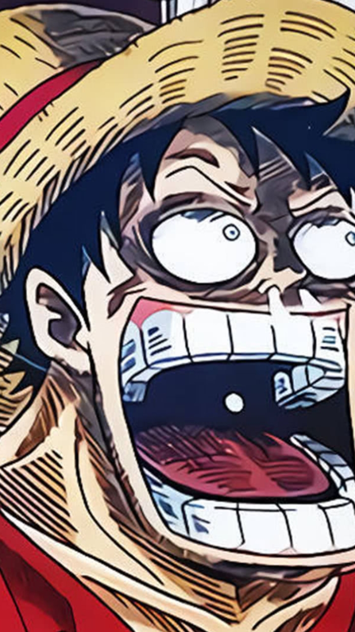 海贼王壁纸#动漫头像:海贼王路飞惊吓头像,说出自己最喜欢的海贼吧