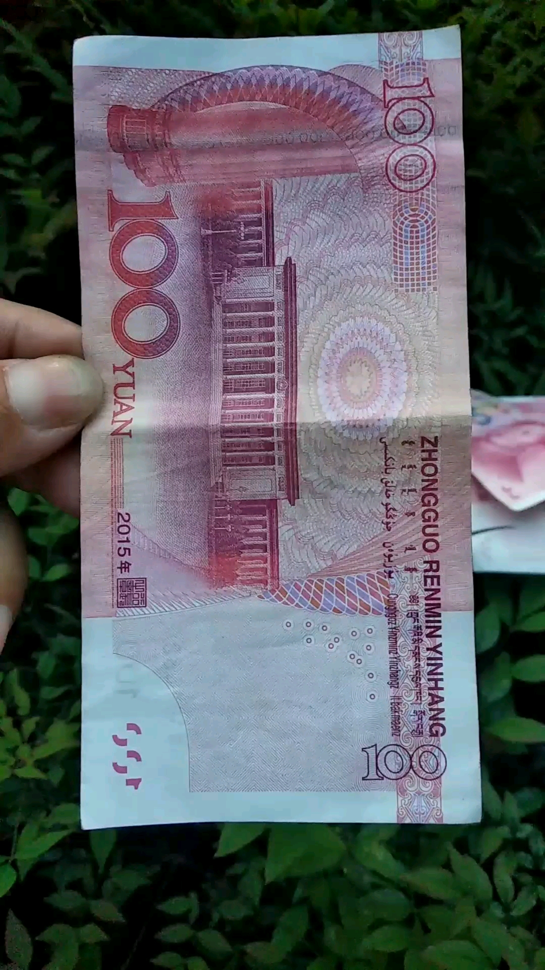 2015年一百元人民币图片