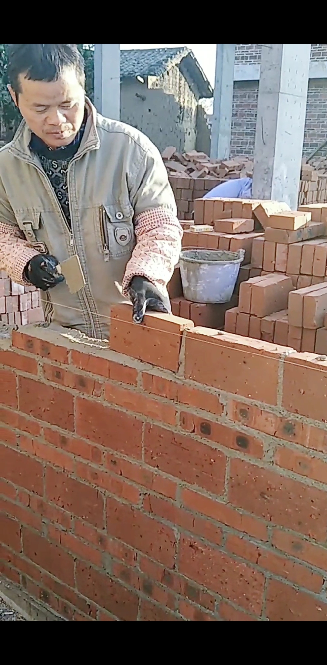 农民工#又一瓦工界的高手!