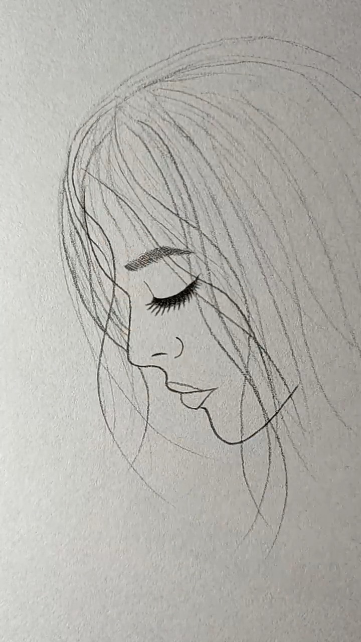 睡美人简笔画,简单易学,超级好看的睡美人!
