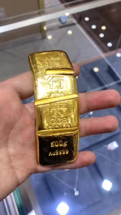 今天刚收到金条500克,这个黄金绝对纯!
