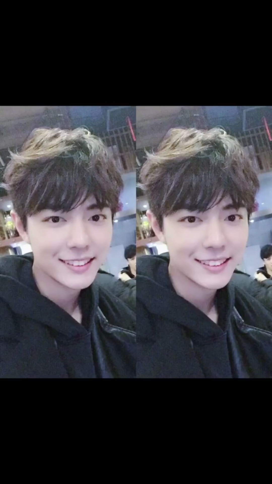 肖战#燃少时期的战战,唯一一次染头发.