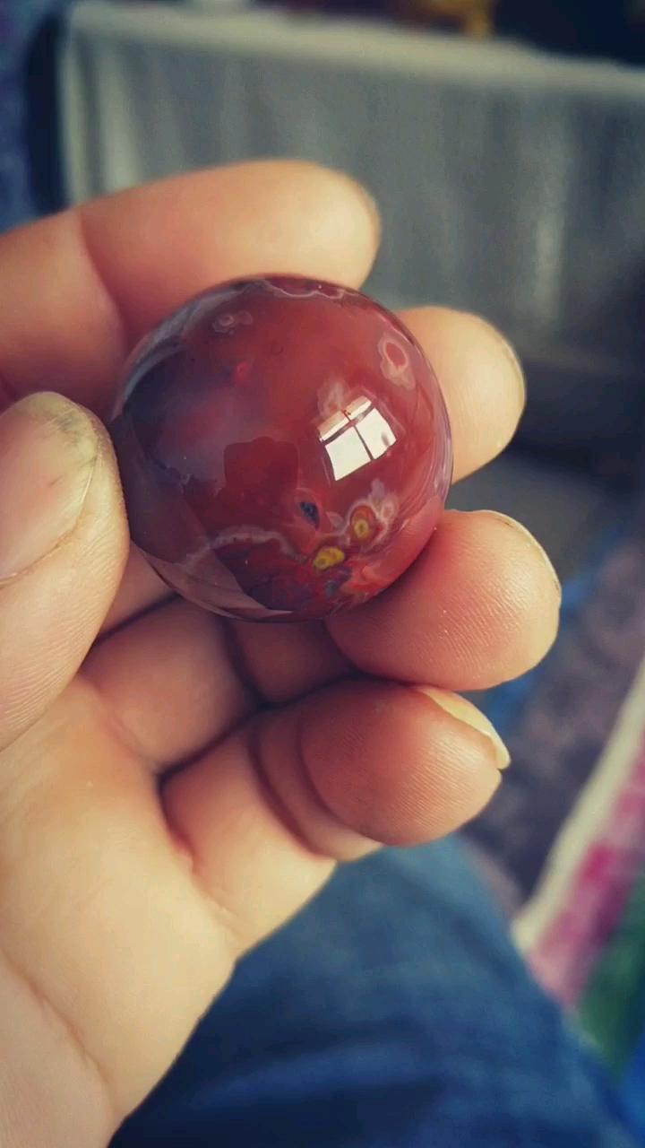 五一出游记#宣化战国红玛瑙:灵珠子