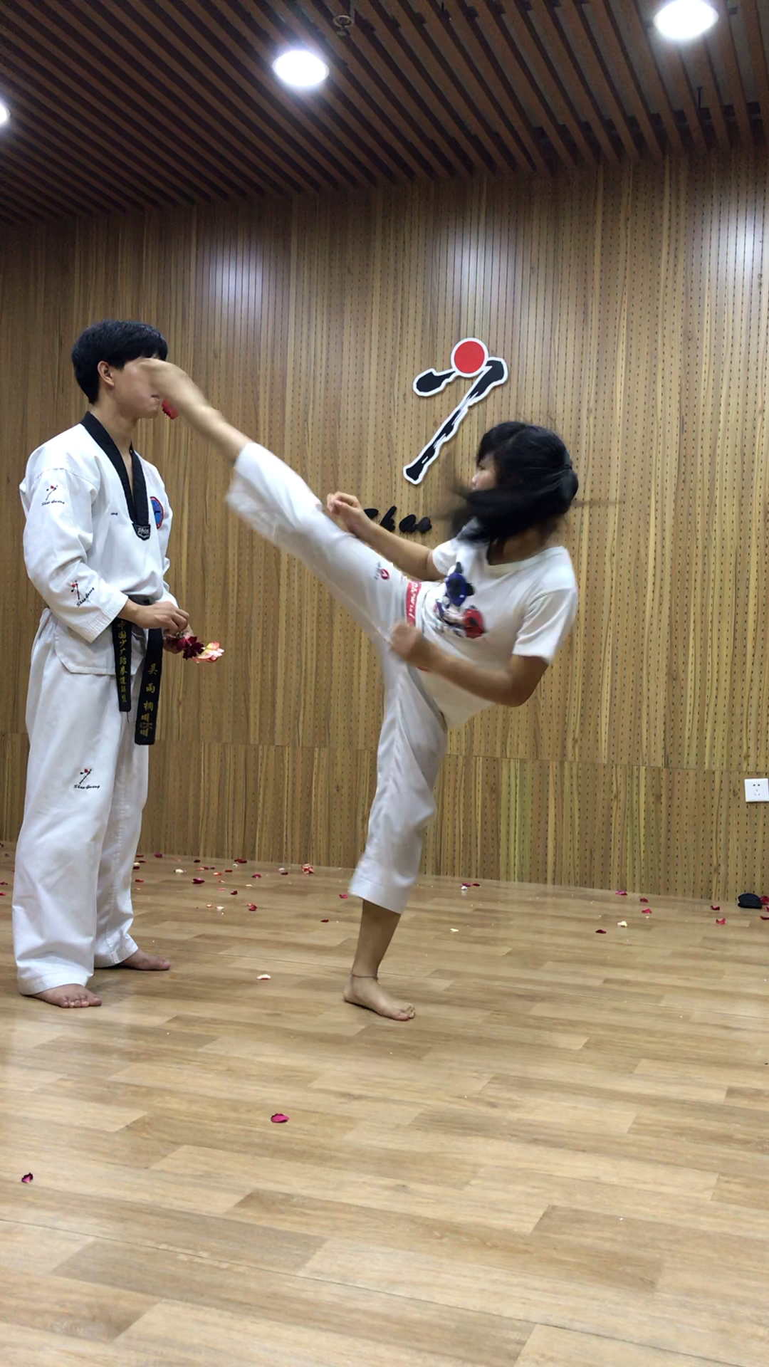 跆拳道#踢脸神腿