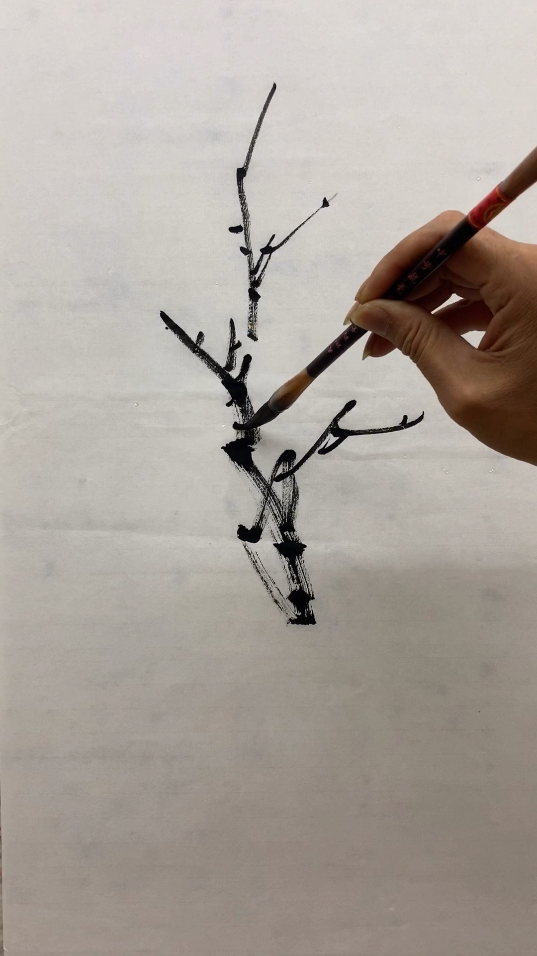 画画原来如此简单#梅花枝干画法教程-度小视