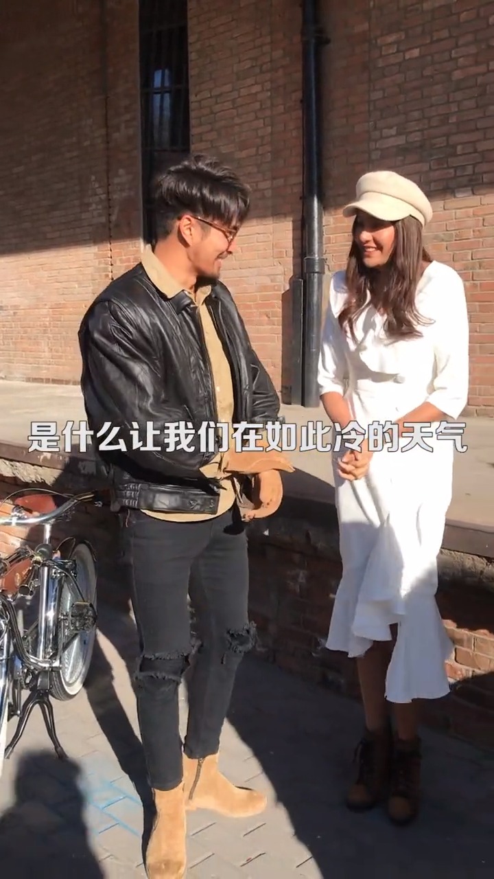 知名女模莎莎和知名男模大叔寒冬拍摄居然都是为了money