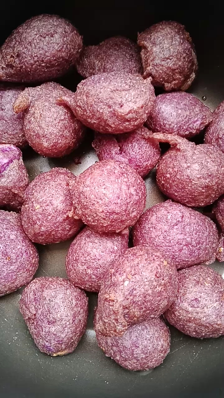 镜头里的秋天#这个薯圆,非常好吃哦!