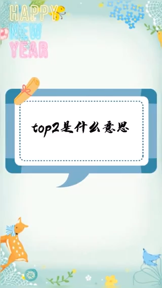 我来告诉你top2是什么意思解释一下