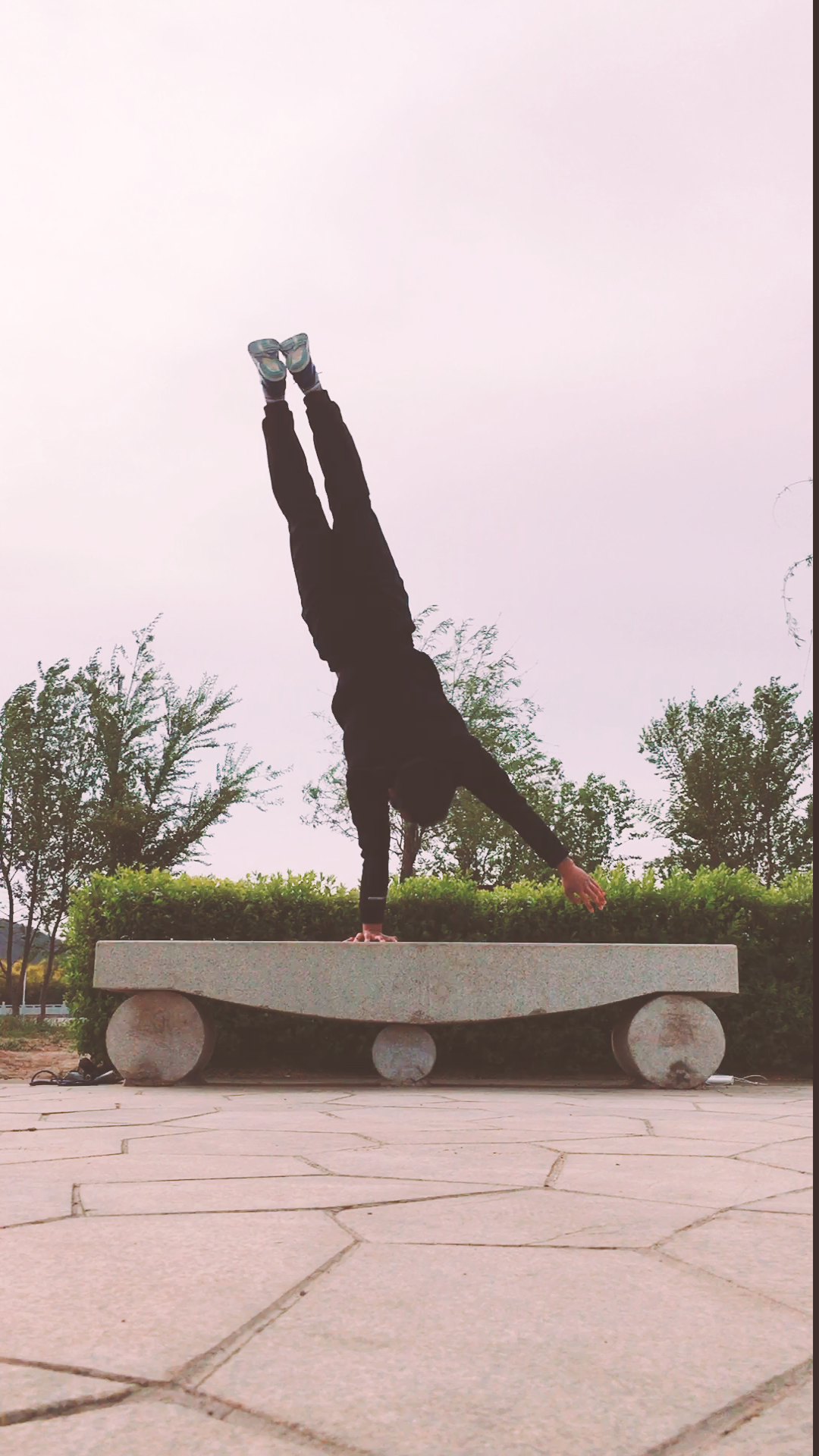 街头健身#单手倒立