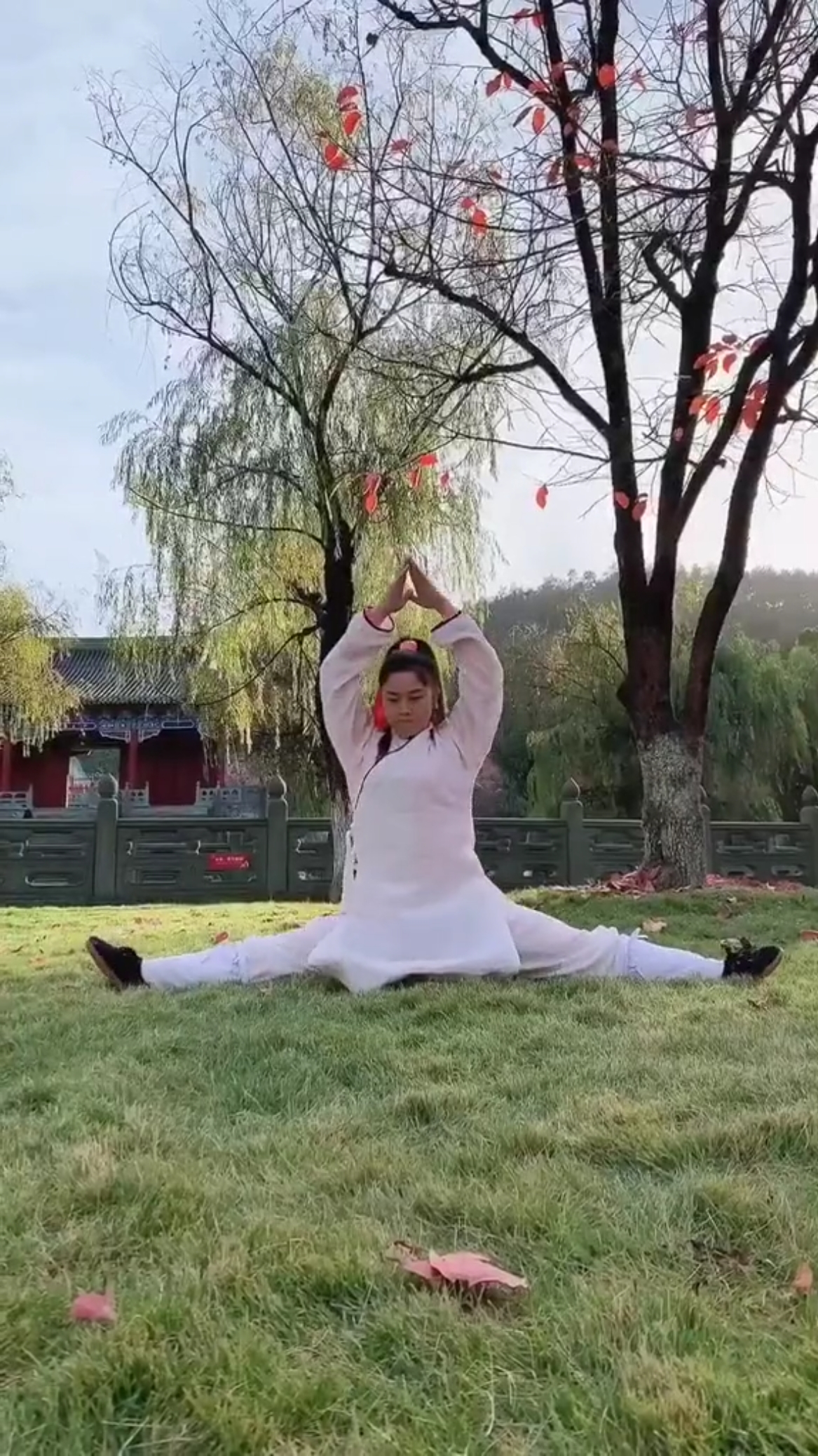 武当功夫#道姑晨练,悠哉