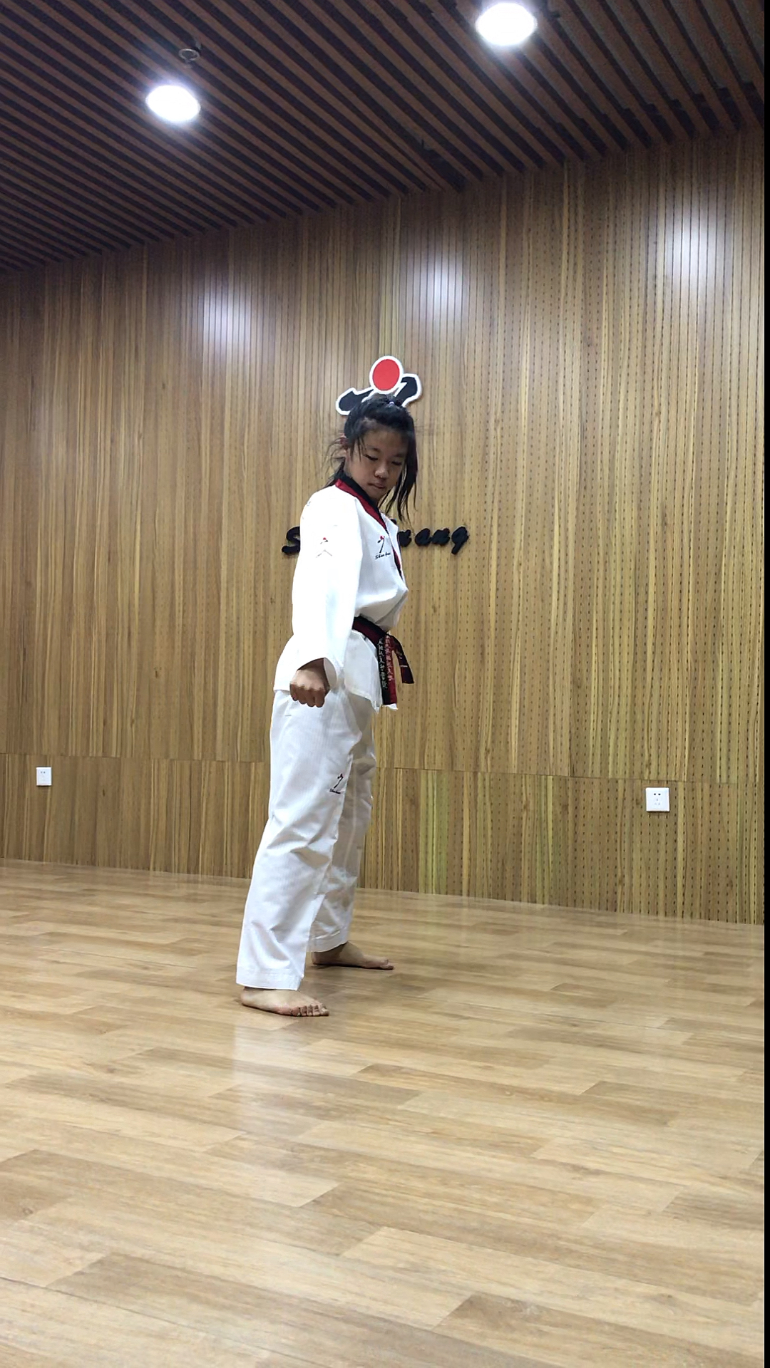 跆拳道#旋风少女无影脚