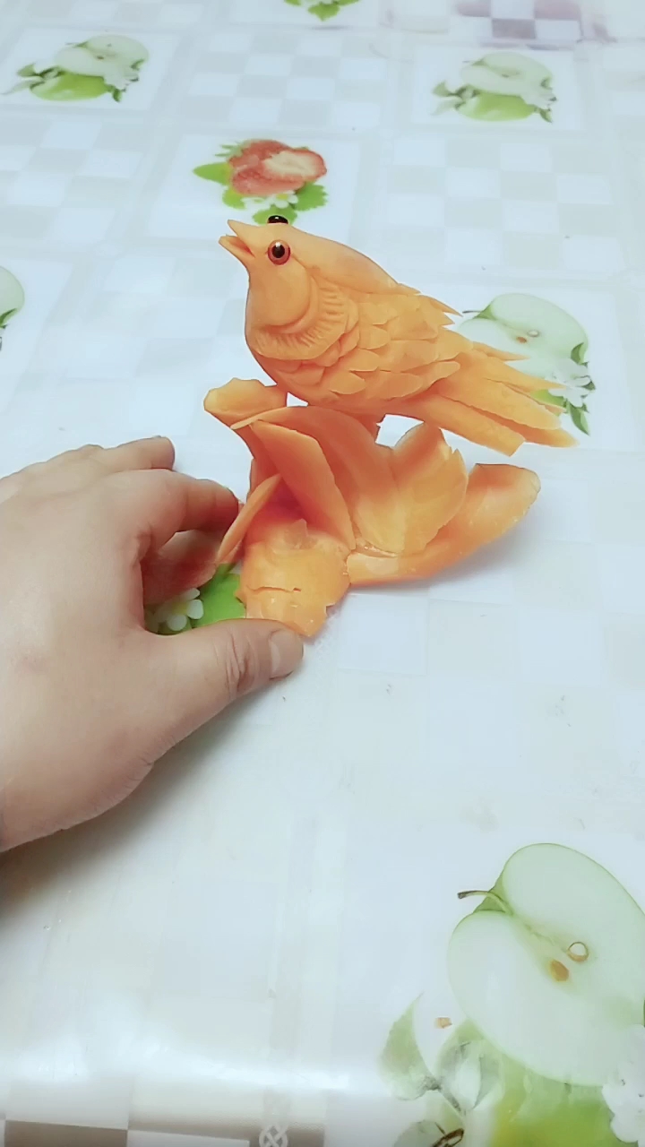 胡萝卜小鸟切法图片