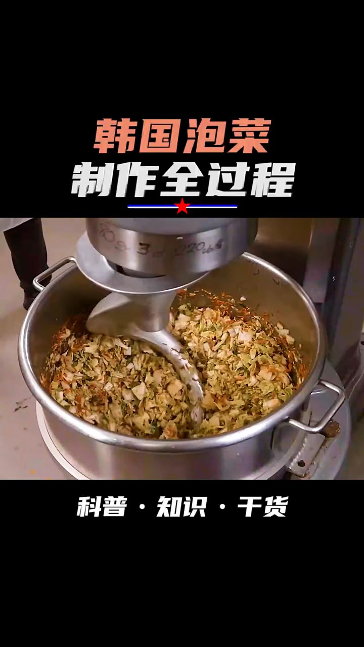 一分钟带你了解韩国泡菜的制作全过程