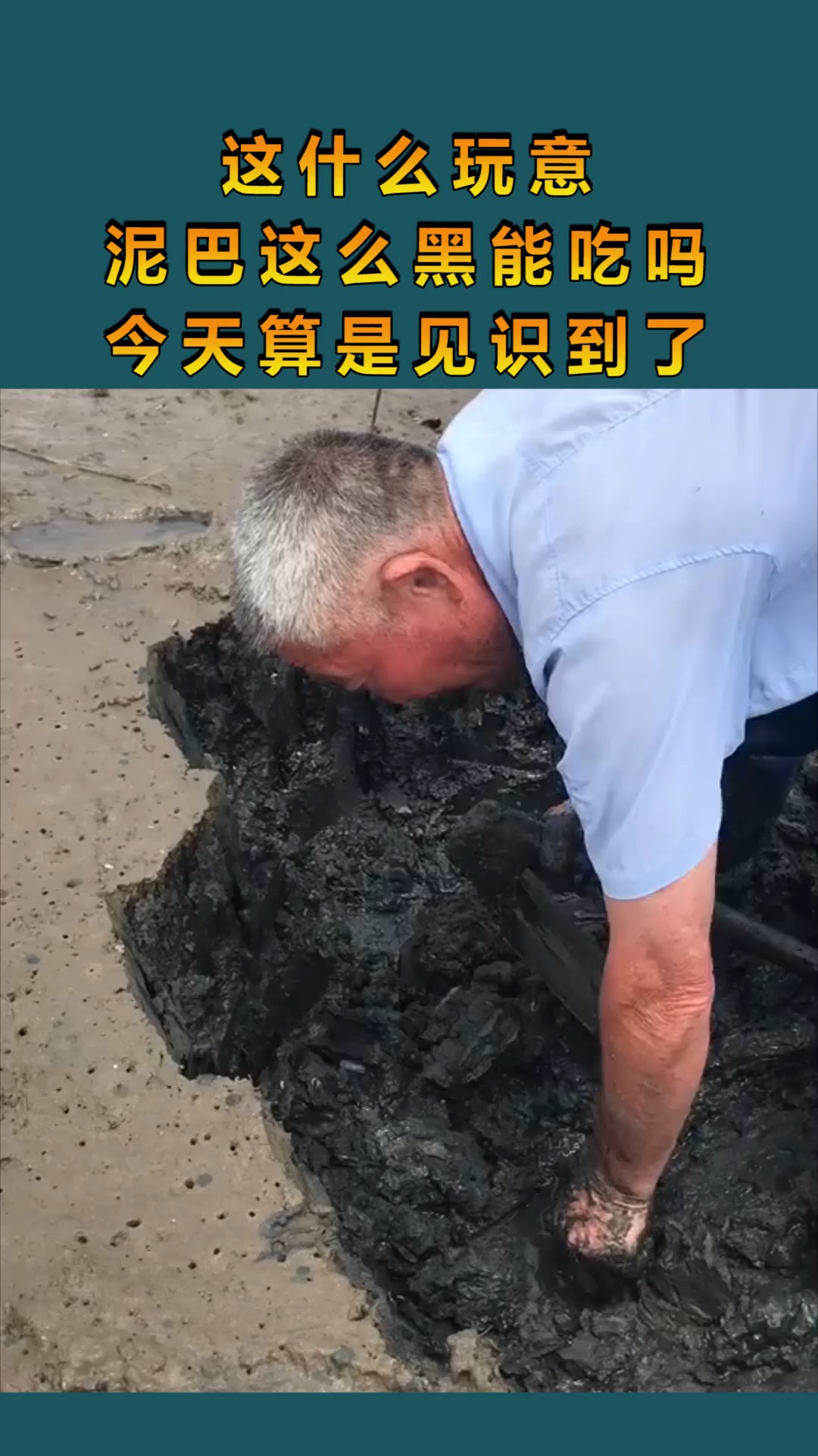 这什么玩意,泥巴这么黑能吃吗?今天算是见识到了!