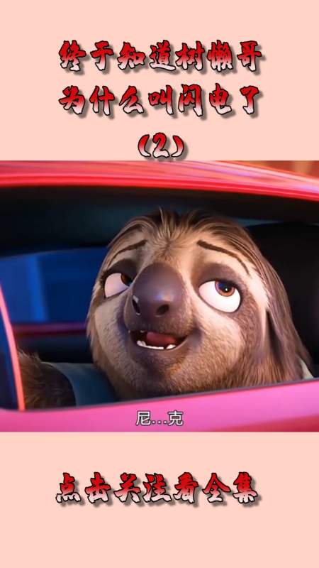 动漫#终于知道树懒哥,为什么叫闪电了!(2)