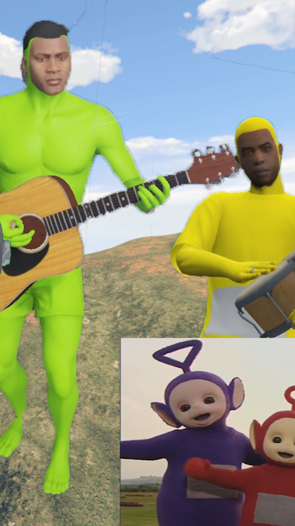 gta5#看了3年动画片!用gta5翻拍1比1神还原天线宝宝