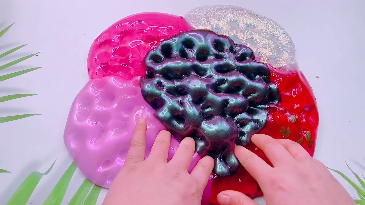 史莱姆泥巴起泡胶#超豪华起泡胶大混泥,一次混合2000毫升起泡胶