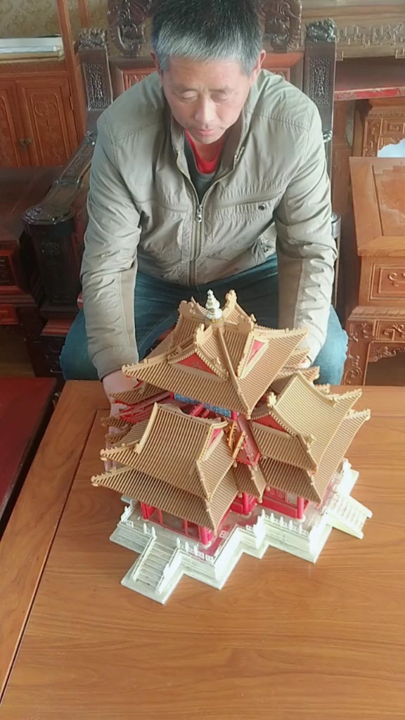 手工制作博物馆模型