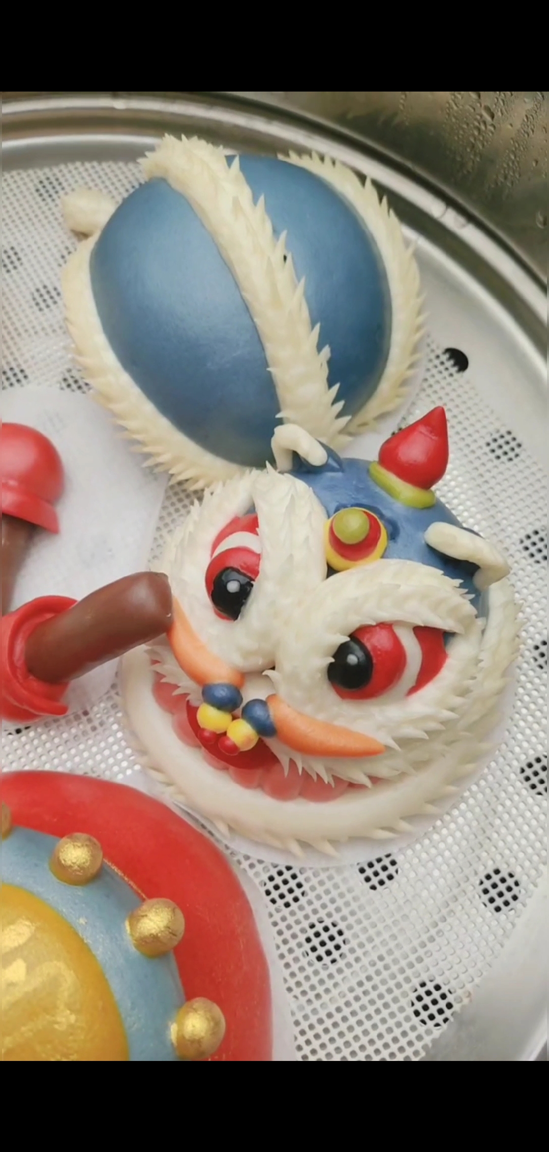 手工制作#锣鼓舞狮喜迎中国年