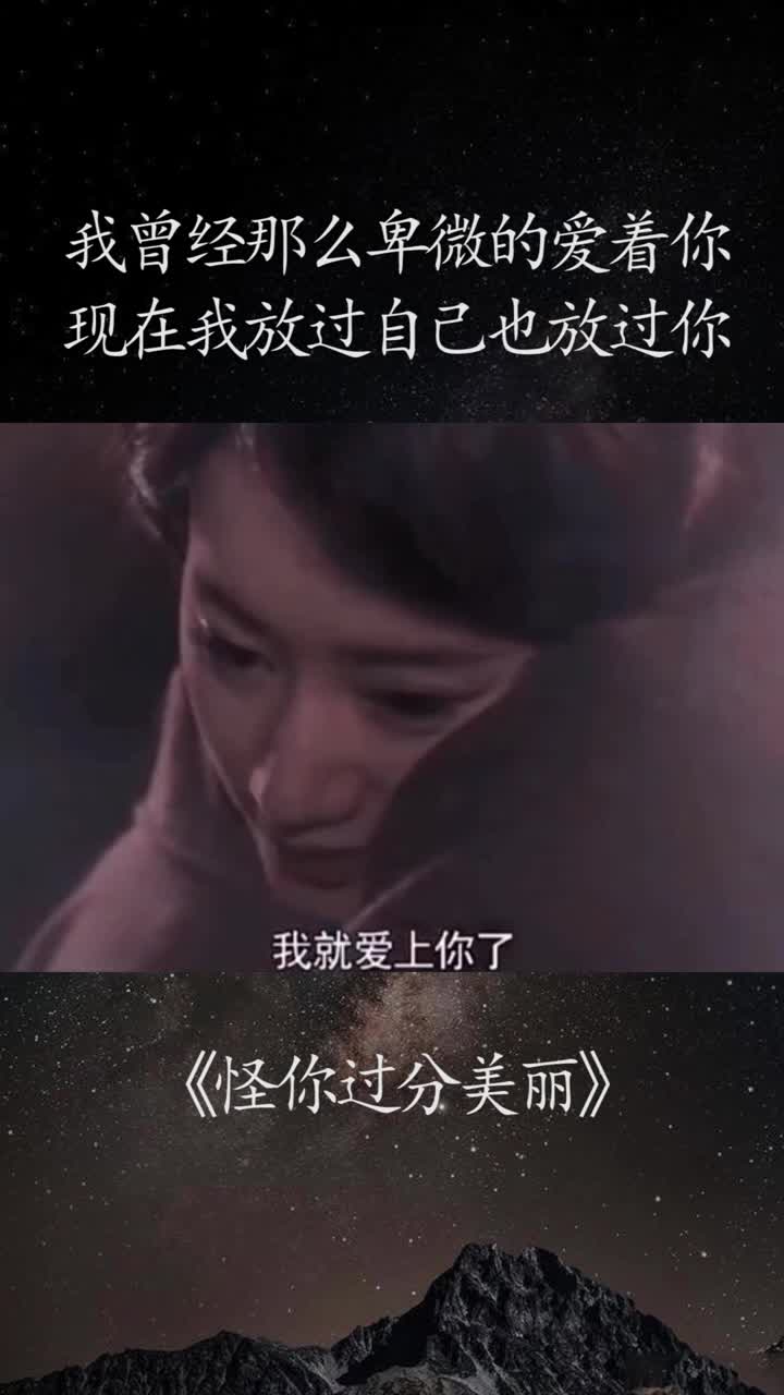 我曾经那么卑微的爱着你,现在我放过自己也放过你