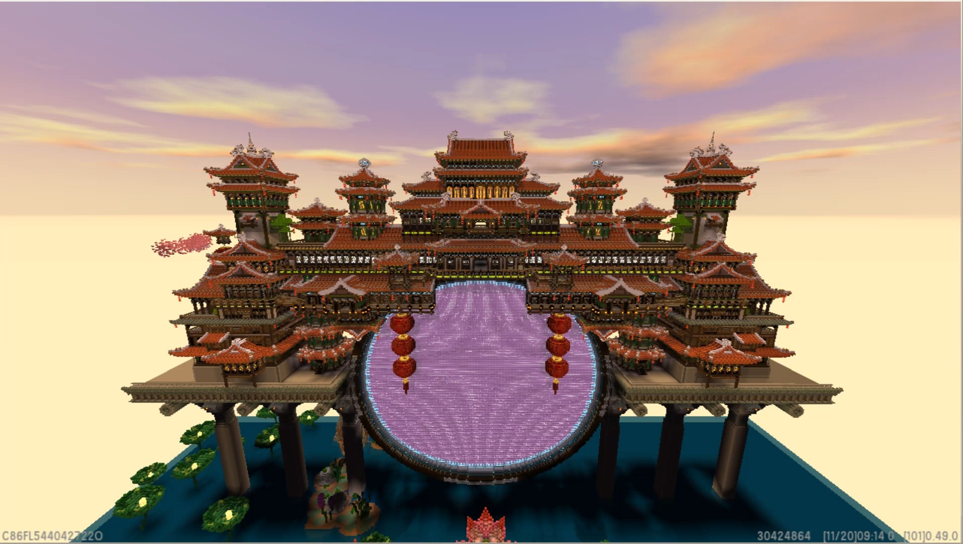 人王i#迷你世界:古风建筑赏析,人王小哥哥带你穿越时空欣赏唯美古风