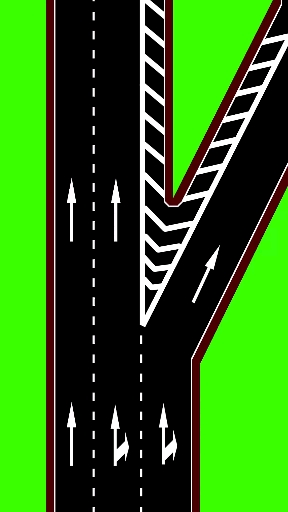 交通安全最重要#白色导流线不可压不可停,除高速公路出入口以外,还有