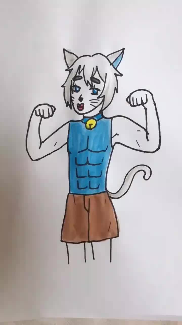 爸爸画的喜羊羊vs我画的喜羊羊-度小视