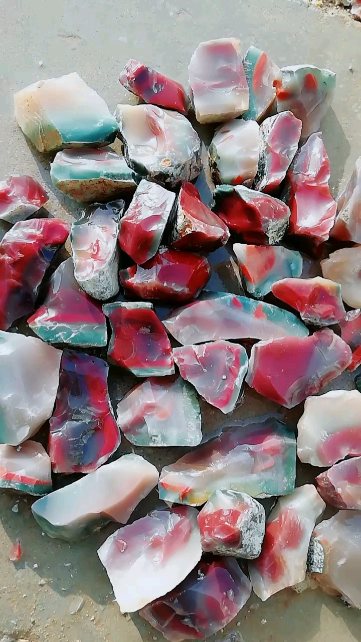 陕西,洛南,紫绿玛瑙～秦紫玉原料