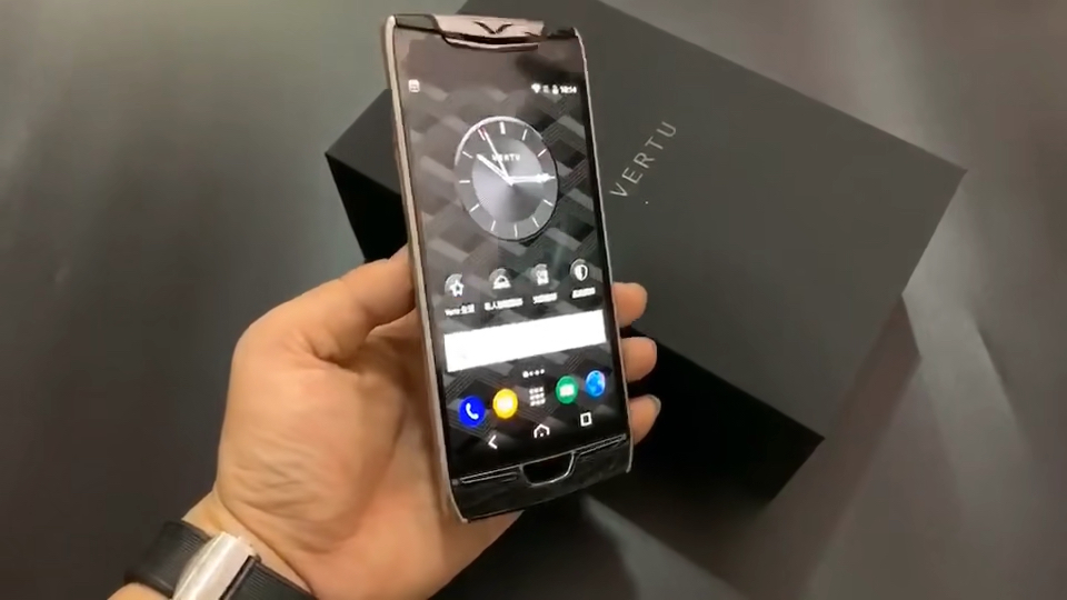 vertu 星座4 黑色真鳄鱼皮定制