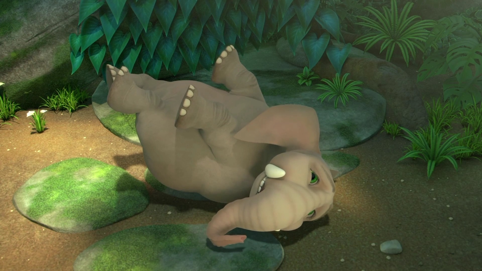 动漫#大象要拿蜂蜜,结果蜂巢却飞了,这还能吃到了吗?