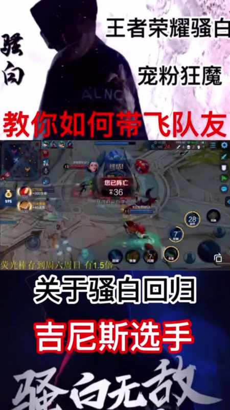 王者荣耀骚白杨玉环复仇成功,跟着我打就能翻盘