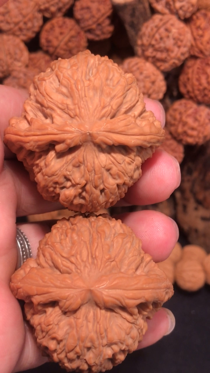 文玩核桃,窝底南疆石狮子头