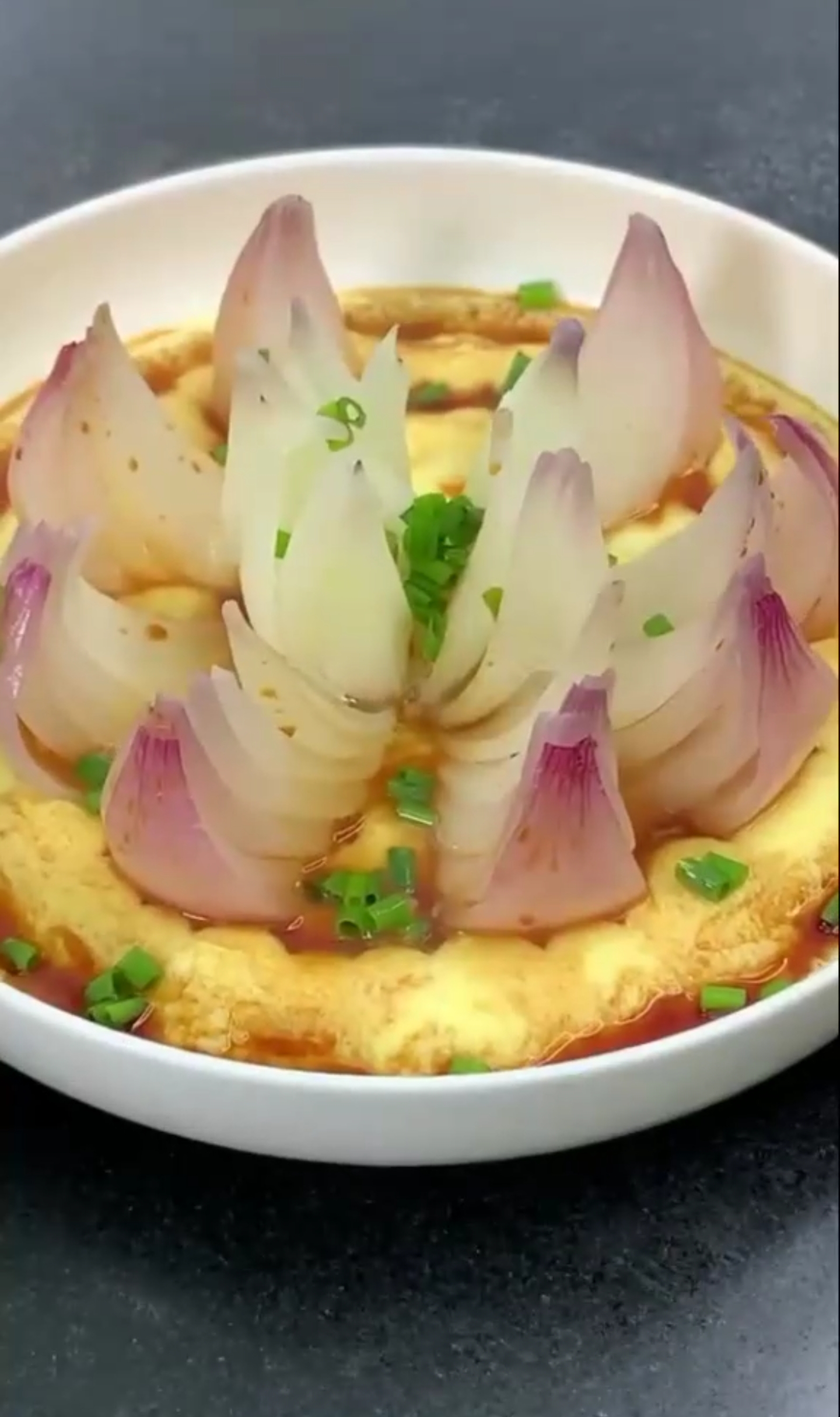 美食#开心美食 莲花蒸蛋 美美哒