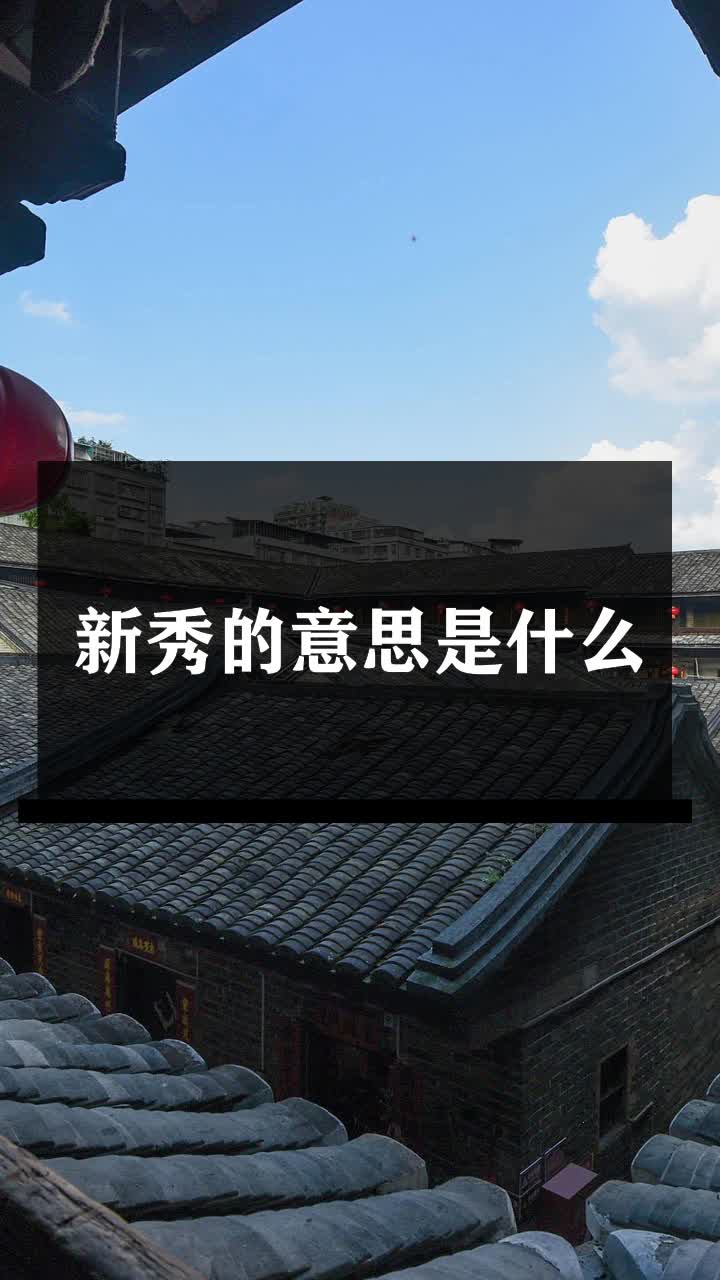 新秀的意思是什么