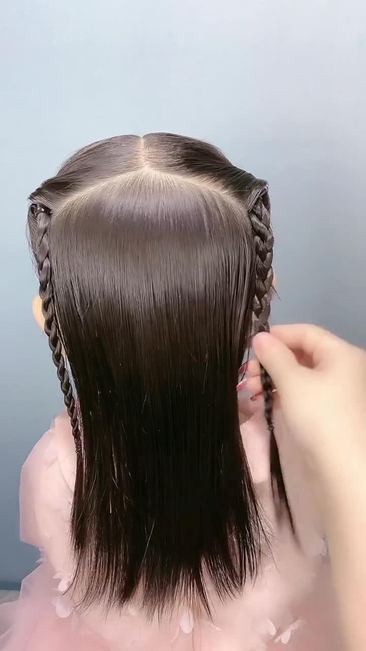 六一表演小萝莉发型教程