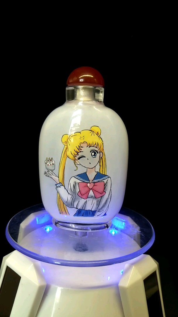 瓶内画美少女的生日祝福