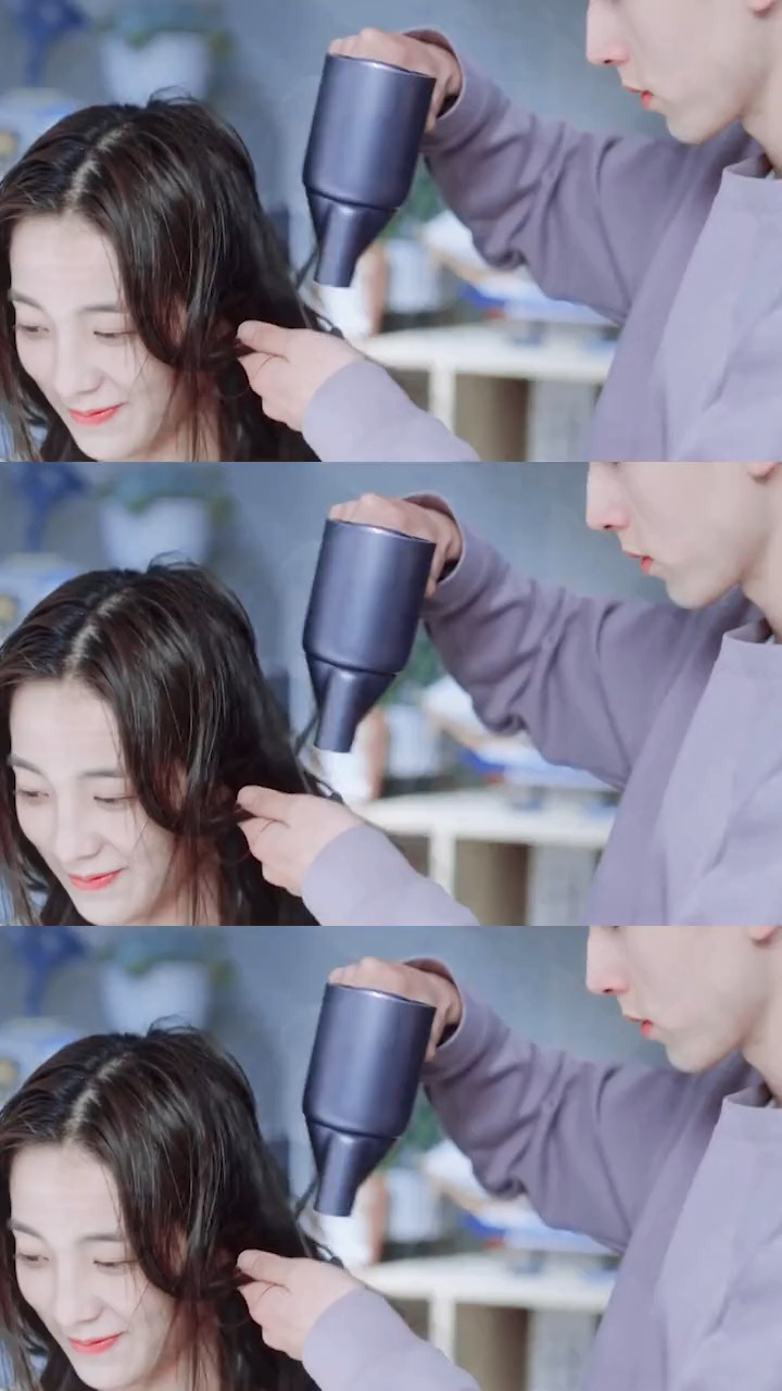 精彩影视#南晰终于和夏芮同居了,第一次为女生吹头发,南晰也太暖心了