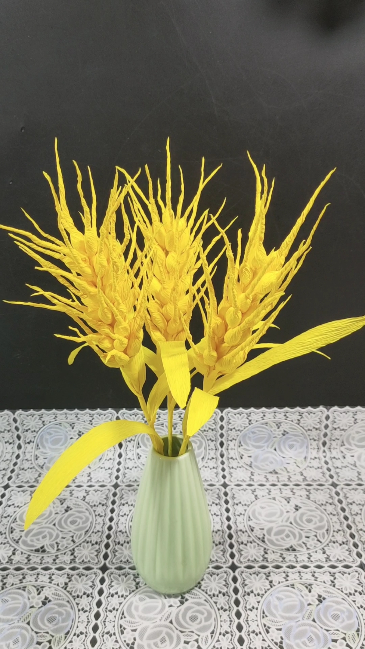 创意手工制作:金黄色的麦穗大丰收啦!