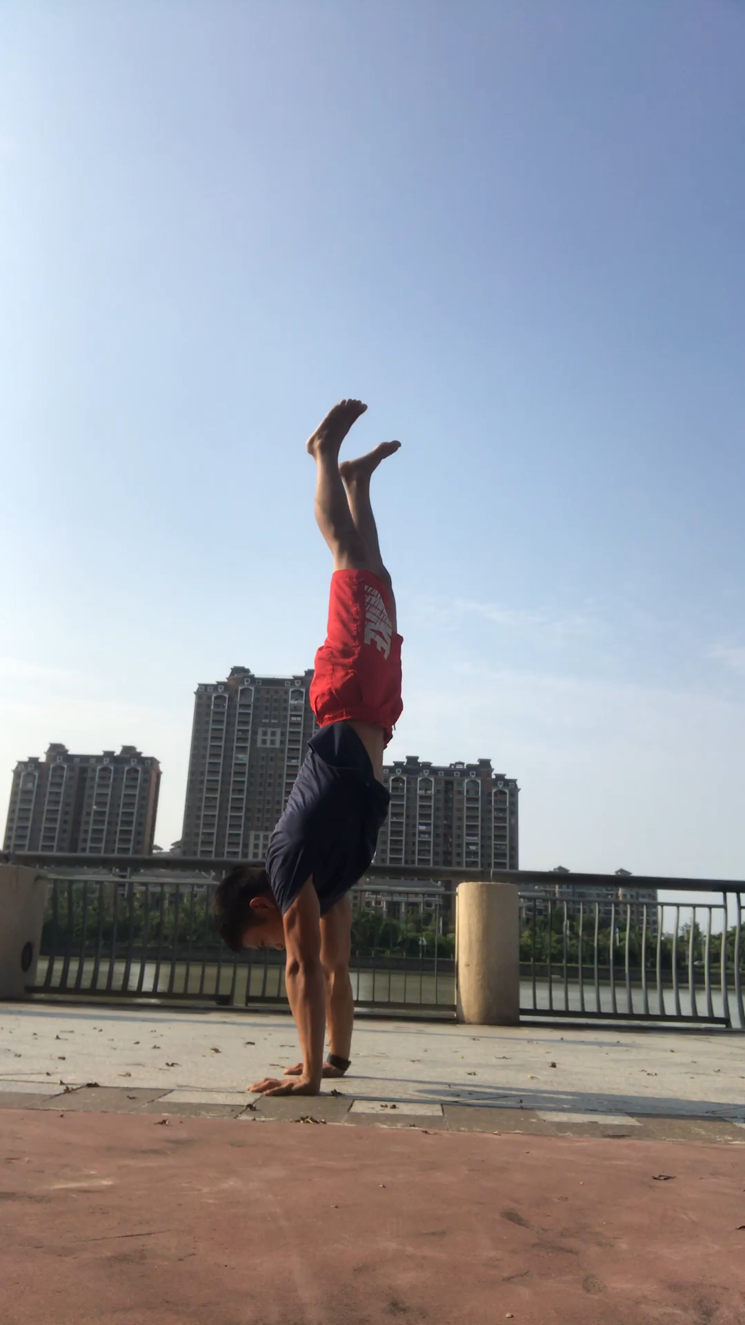 这倒立俯卧撑每天300个,我练了八年