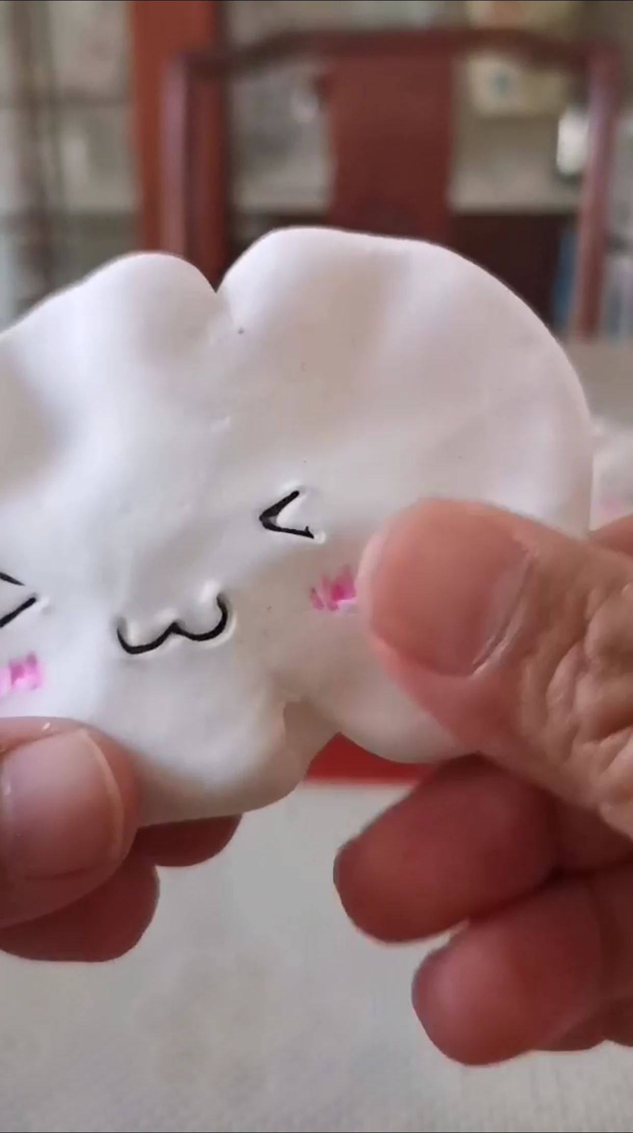 手工制作#制作粘土云朵过程