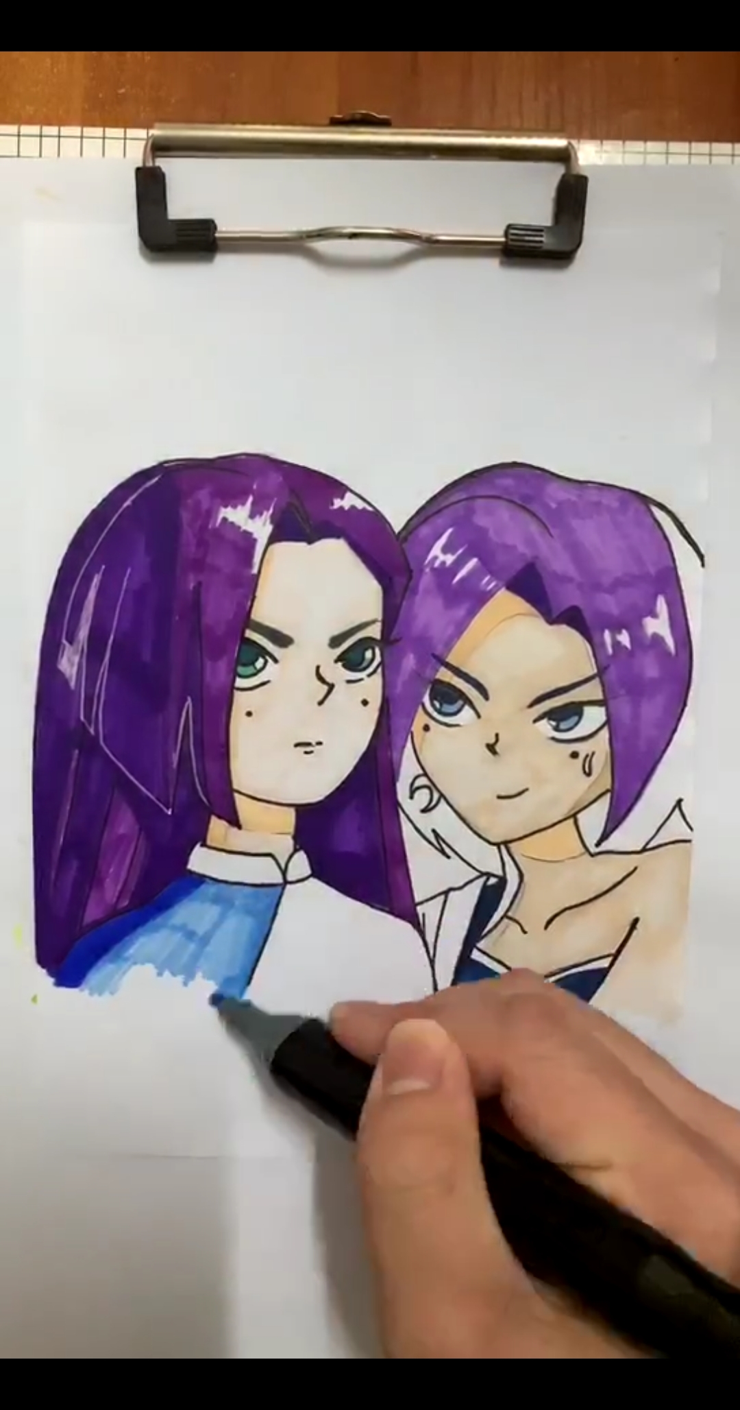 绘画梅花十一和十三两人同框-度小视