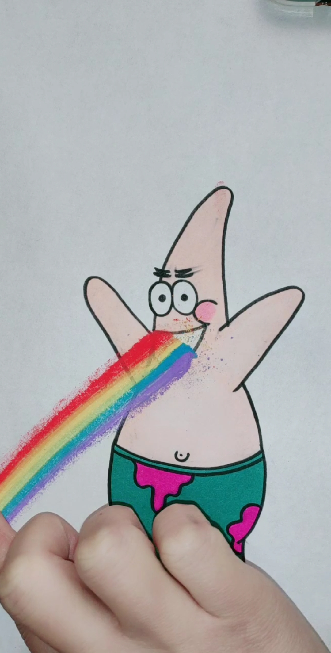 口吐彩虹#和派大星一起吐彩虹