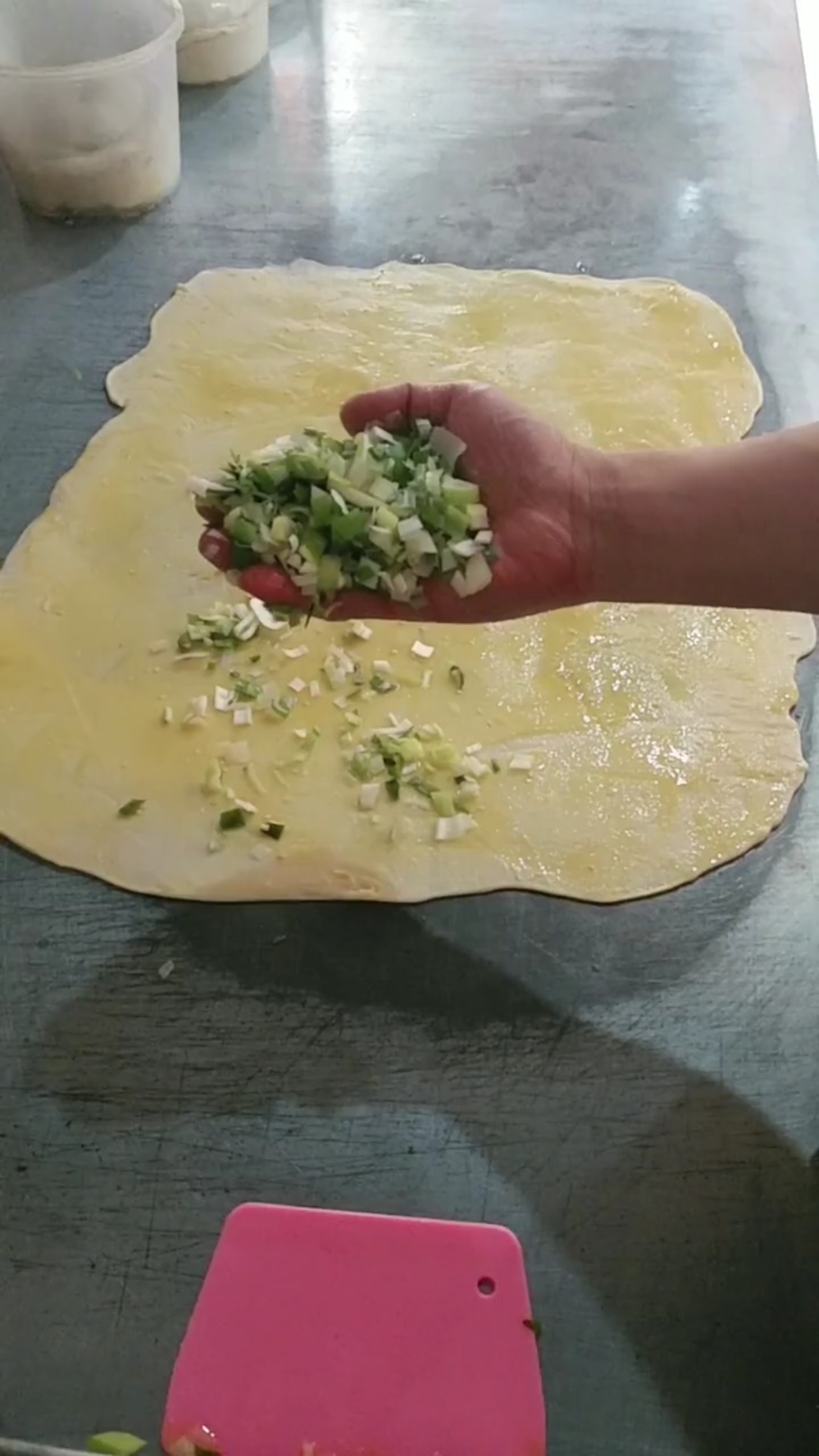 自制美食#葱花饼制作方法